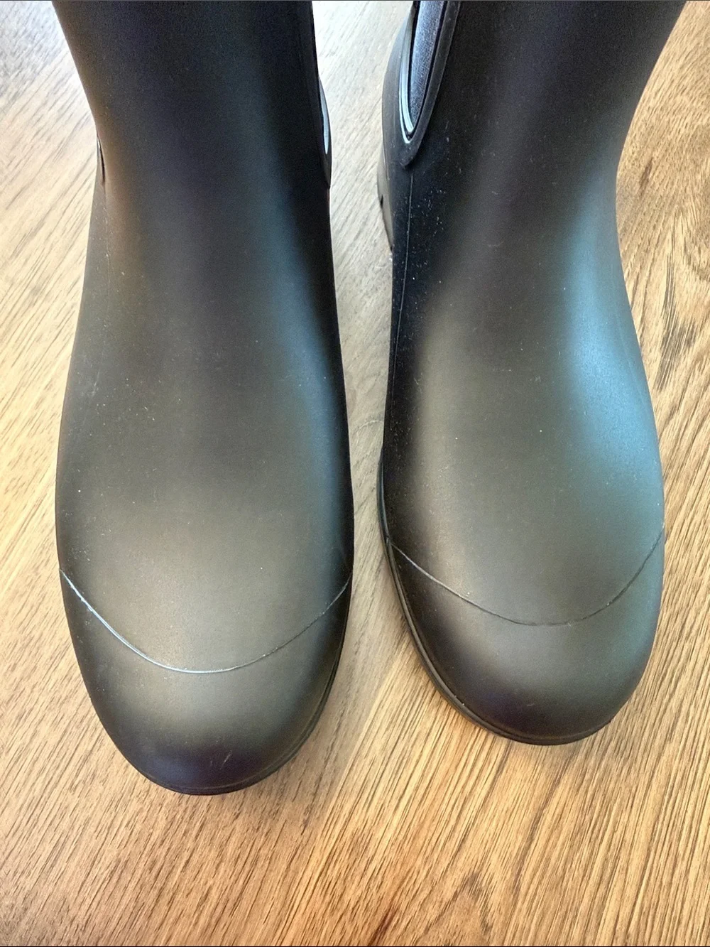 Planone Women's Black 10 (41) Waterproof Short Rain Boots